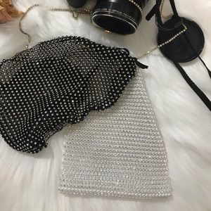 New😷Fashion Mesh Black Rhinestones Mask Covering